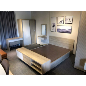 Giường ngủ hiện đại MDF phủ Melamine