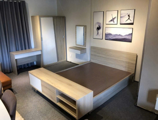 Giường ngủ hiện đại MDF phủ Melamine