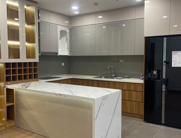 Bếp MDF Cánh Acrylic 