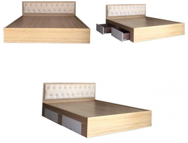 Giường ngủ hiện đại MDF phủ Melamine